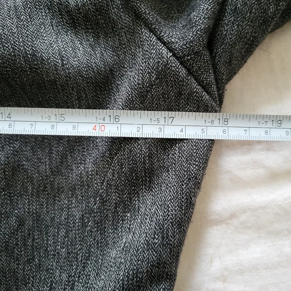 Suzy Shier Women's US4 Blazer Gray Black Velvet Panel Button Front Tailored Fit - Picture 13 of 16